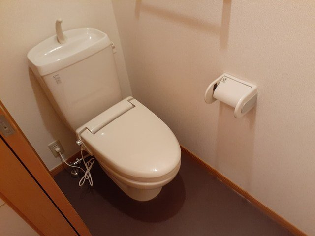 フローラルハイツⅠのトイレ|落ち着いた色調のトイレです