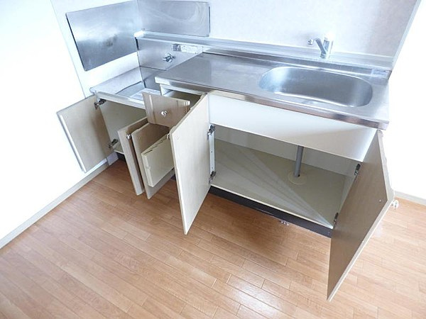 千葉市中央区白旗３丁目の賃貸マンションのキッチン|コンパクトなキッチンで掃除もラクラク