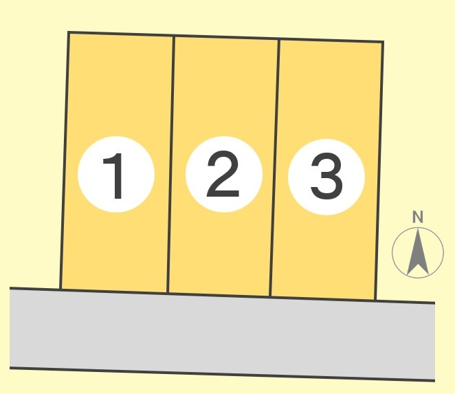 東邦ピュアコート里島　3号地の土地図