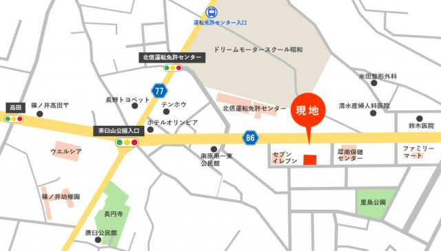 東邦ピュアコート里島　2号地の地図