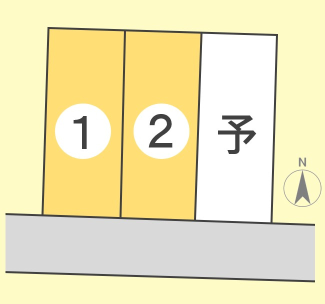 東邦ピュアコート里島　1号地の区画図