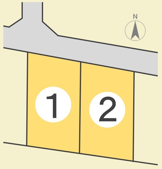 東邦ピュアコート四ツ屋Ⅷ(8)　1号地の区画図