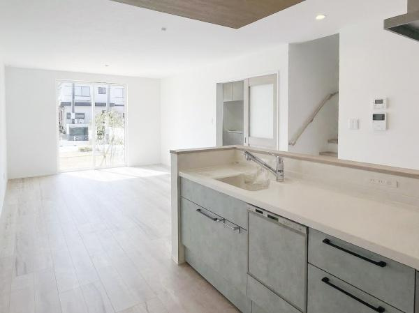 横田2丁目Ｗ棟　新築のキッチン|※内観パースはイメージです。