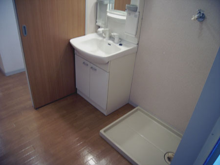 ファミール唐国IIの洗面所|明るい洗面所です