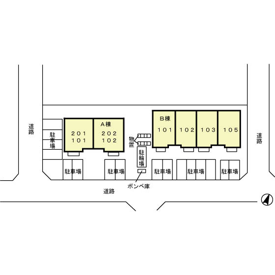 ロマーシュ　Aの区画図