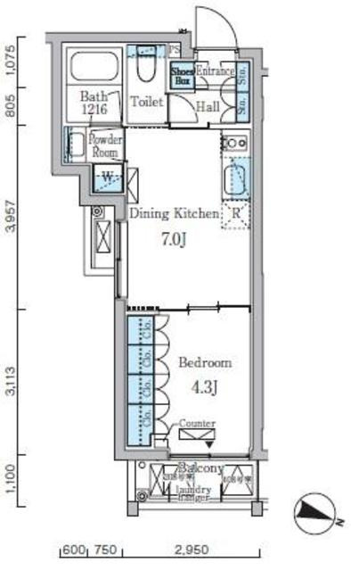ジオエント大塚の間取り