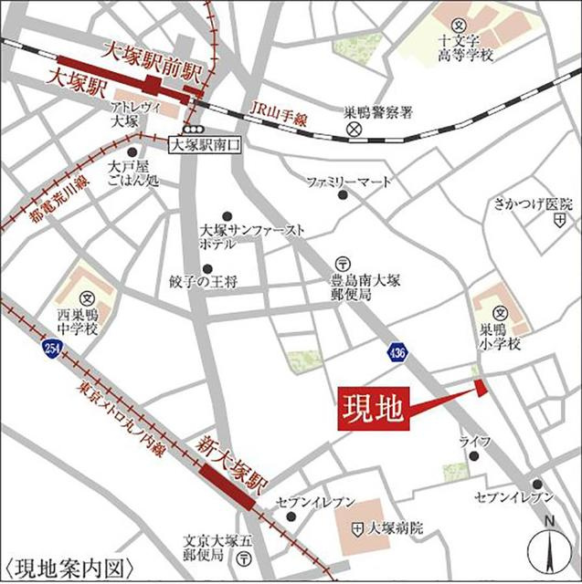 ジオエント大塚の地図