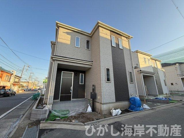 茅ヶ崎市円蔵1丁目　新築戸建　全２棟の前面道路含む現地写真|11月28日撮影　現地外観