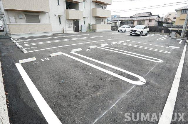 熊本市北区飛田４丁目のアパートの駐車場