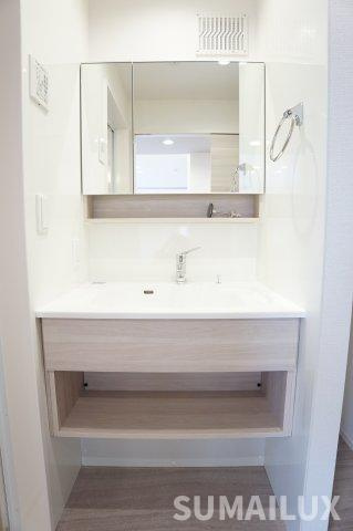熊本市北区飛田４丁目のアパートの独立洗面台