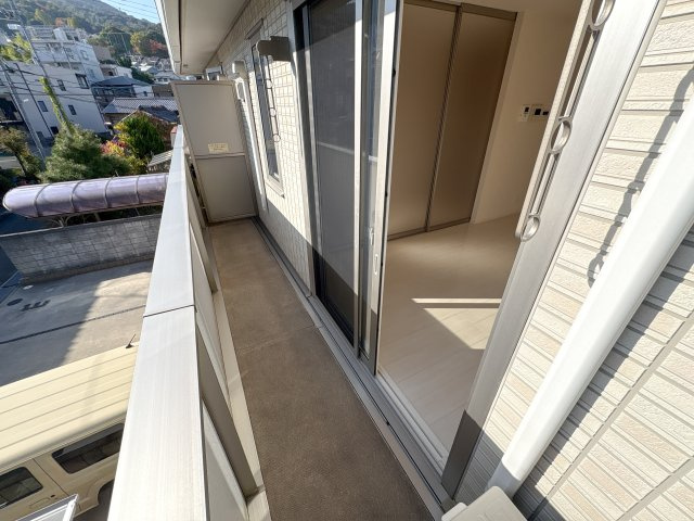 サニーヒルズ山崎新町のバルコニー