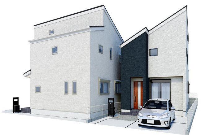 練馬区春日町5丁目　快適エリア　角地含む全3棟の外観パース