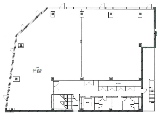 川村第10ビルのその他|3F-A号室　分割貸し相談可、賃料：491,840円＋消費税　共益費：61,480円＋消費税　203.26㎡(61.48坪)