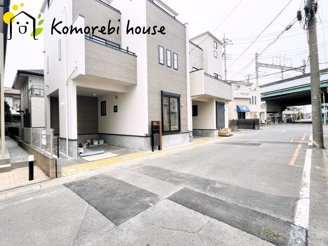 さいたま市北区宮原町2丁目　4期　新築一戸建て　ブルーミングガーデン　01の前面道路含む現地写真|前面道路含む現地写真です