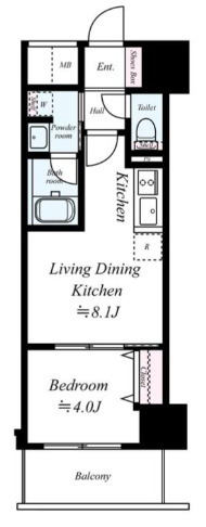 レオンコンフォート大手通の間取り