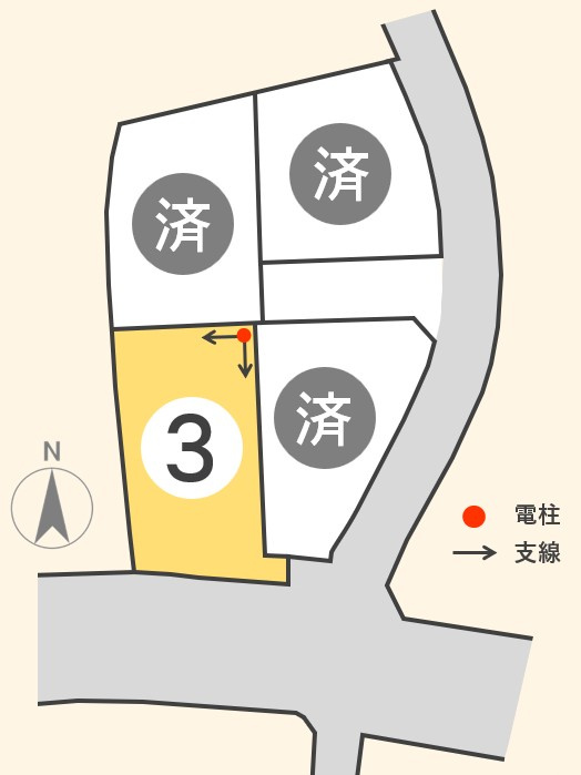 東邦ピュアコート屋代の土地図