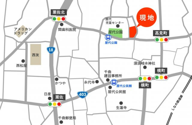東邦ピュアコート屋代の地図