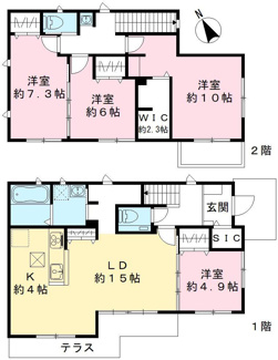 【間取り】 | 仮称)Novガーデンハウス谷田部ABCDE棟
