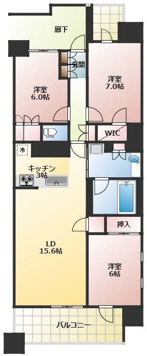 プラウドタワー春日井の間取り