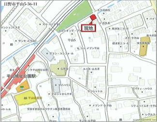 【地図】 | 日野市平山5-36-11