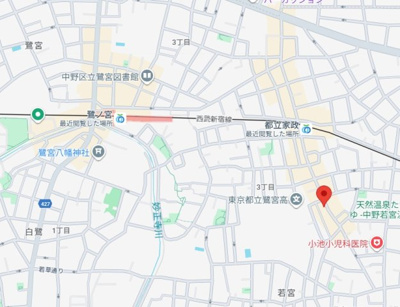 【地図】 | Ｈｅｕｒｅｕｘ中野若宮