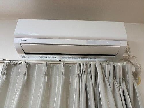 アルファステイツ昭和町の設備|エアコン（リビング）　原状回復工事後/2025年7月