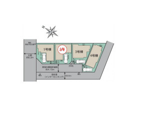 さいたま市大宮区堀の内町2丁目　2期　新築一戸建て　ブルーミングガーデン　01の区画図|１号棟