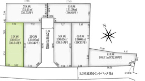 当社で現地販売会開催中　自由設計　全7棟　1区画　曽谷の画像