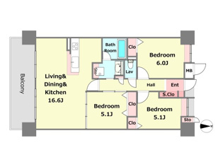 西宮マリナパークシティ花のまちマリナヴィラの間取り