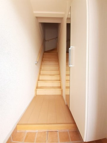 リュイールＤの玄関