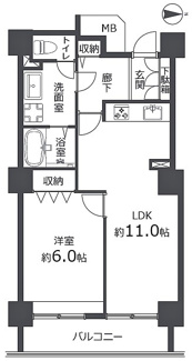 【間取り】 | リプレ川口一番街６号棟