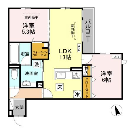 Wisteria寺家の間取り