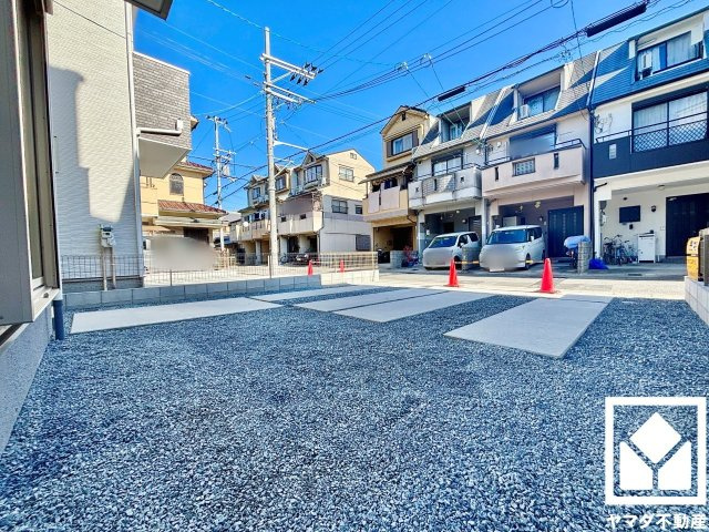 伏見区向島庚申町　２期　２号地の前面道路含む現地写真