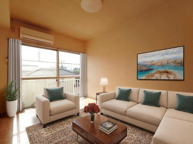 ハイツサンサン林の居間・リビング|CGで家具等を配置したものです。実際に家具等は含まれません。