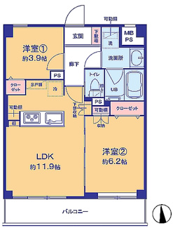 【間取り】 | ライオンズマンション川口本町第弐