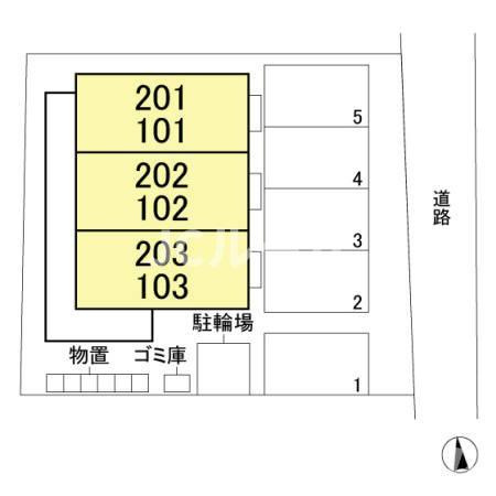 アステール寺町の区画図