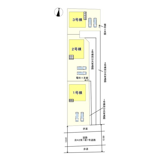 【区画図】 | たつの市龍野町片山第８/全3棟