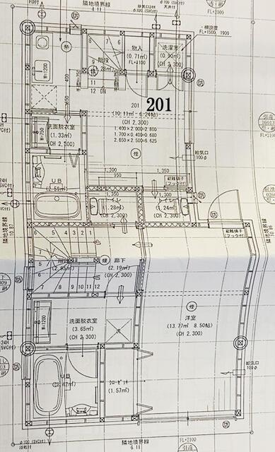 港区東麻布１丁目の中古一戸建の地図|２０１号、３０１号の寝室，バ… 