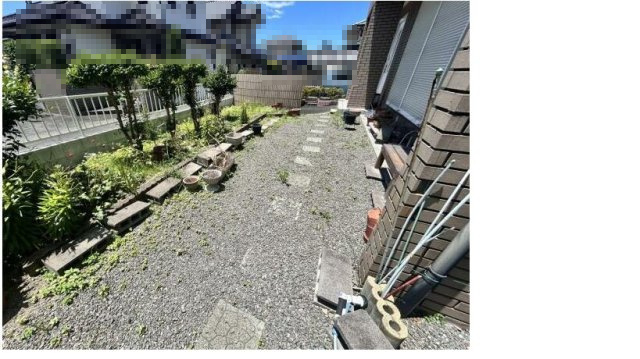 八代市竹原町中古戸建ての庭
