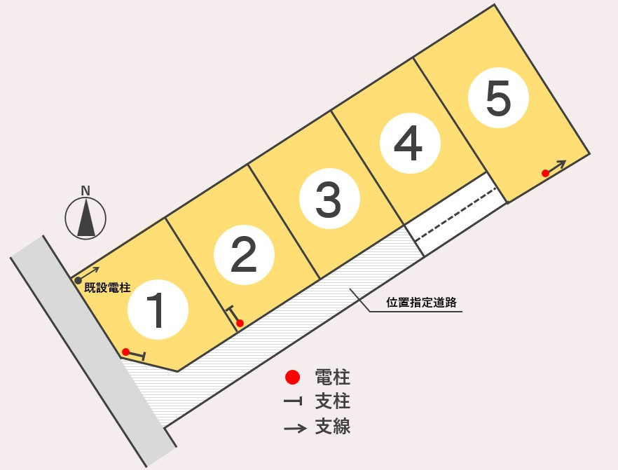 東邦ピュアコート富竹Ⅱ　4号地の区画図