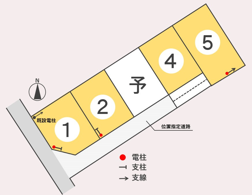 東邦ピュアコート富竹Ⅱの土地図