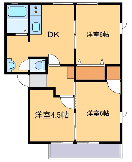 【間取り】 | フォンティーヌA