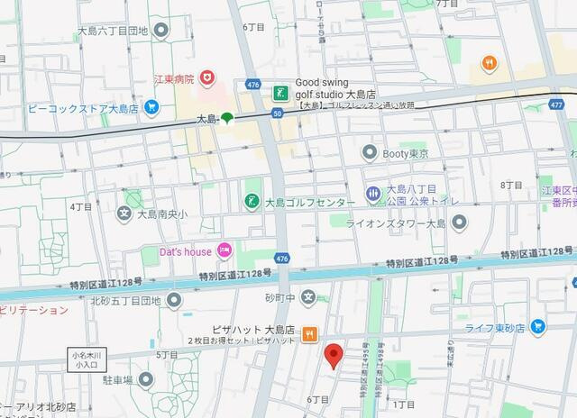 江東区北砂６丁目の中古一戸建の地図| 