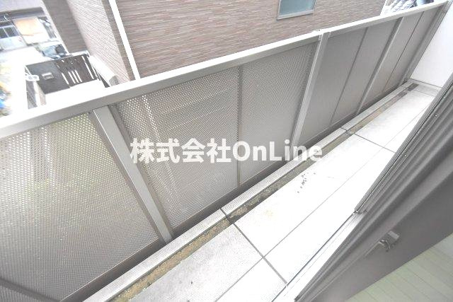 アムールD棟のバルコニー