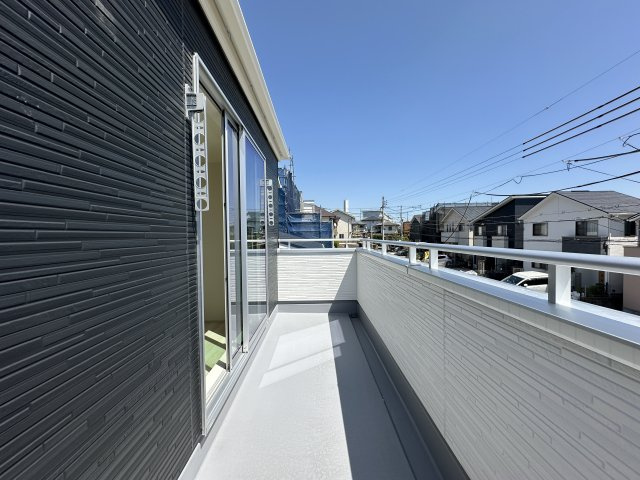 神戸市須磨区北落合4丁目新築戸建5号棟のバルコニー