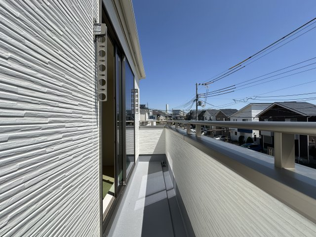 神戸市須磨区北落合4丁目新築戸建1号棟のバルコニー