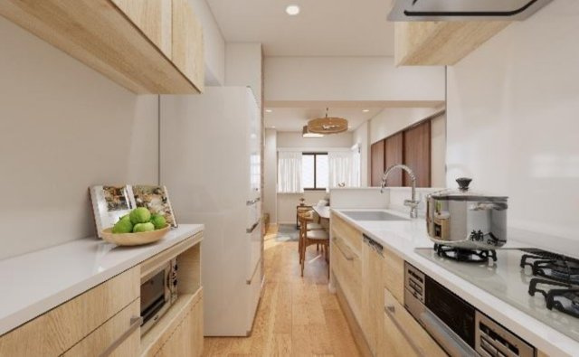 桜木町パークハウス【仲介手数料半額】ペット可♪のキッチン