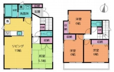 上尾市小泉7丁目　中古一戸建ての間取り|上尾市小泉7丁目　中古一戸建て、4LDK、土地面積120.05m2、建物面積91.29m2