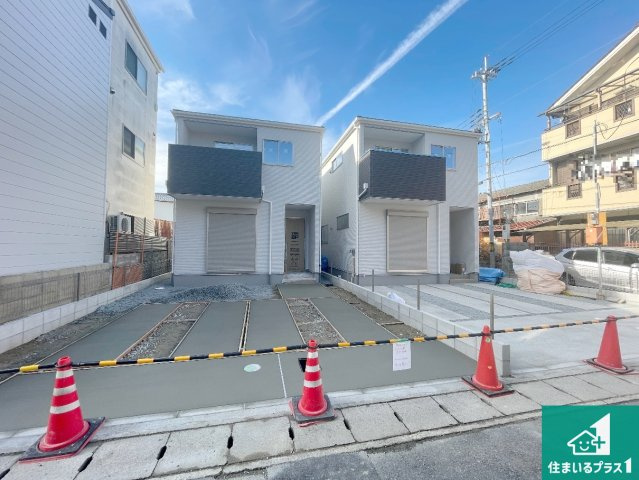 京都市伏見区向島庚申町　第2期　新築一戸建ての外観|現在建築中！落ち着いた街並みで新生活を始めることが出来そう！周辺の物件も併せてご紹介させて頂きます！