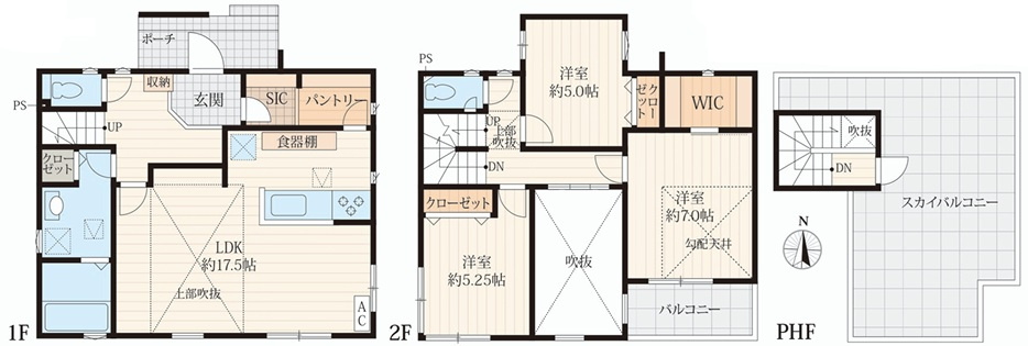 【サンスターホーム】瑞穂町箱根ヶ崎　新築No.1の間取り